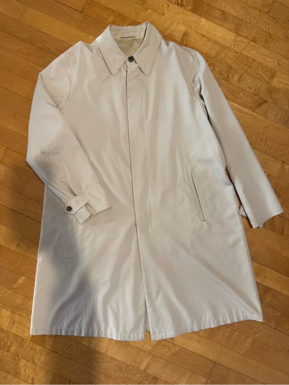 Armani Collezioni Stone Cotton Mac, size Large